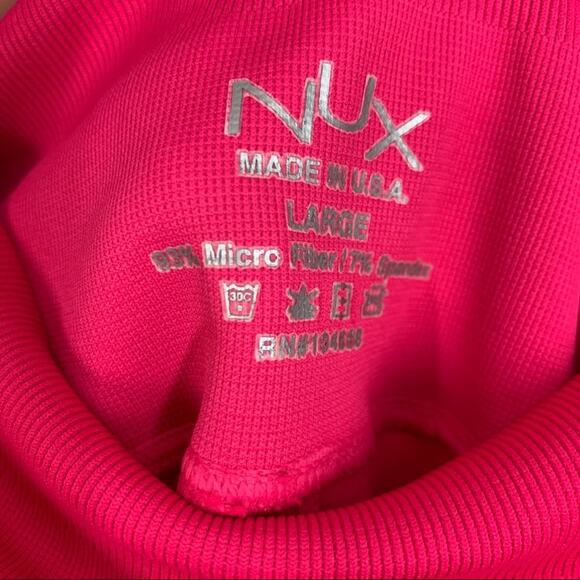 NUX Hot Pink Compression Leggings Women's Size Large NWT - Picture 4 of 5